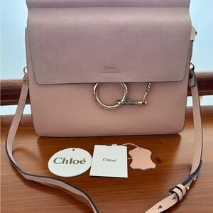 $1950 100% Authentic Chloe Faye Motty  Beige Shoulder Bag - Beautiful bag!
